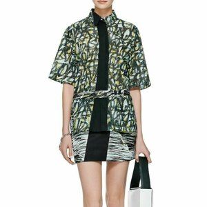 NWT-KENZO PARIS Layered PERFORATED BELTED